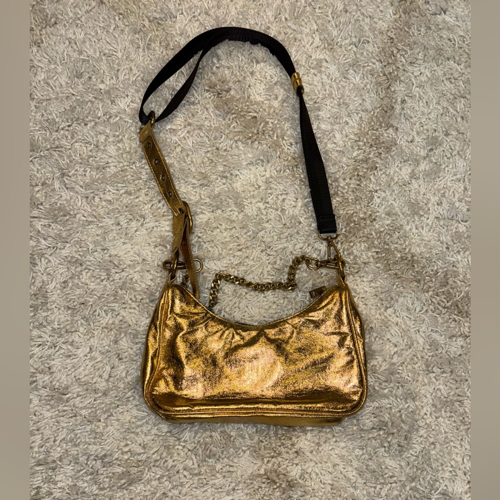 Zara Gold Rocker Crossbody Purse - Picture 11 of 11